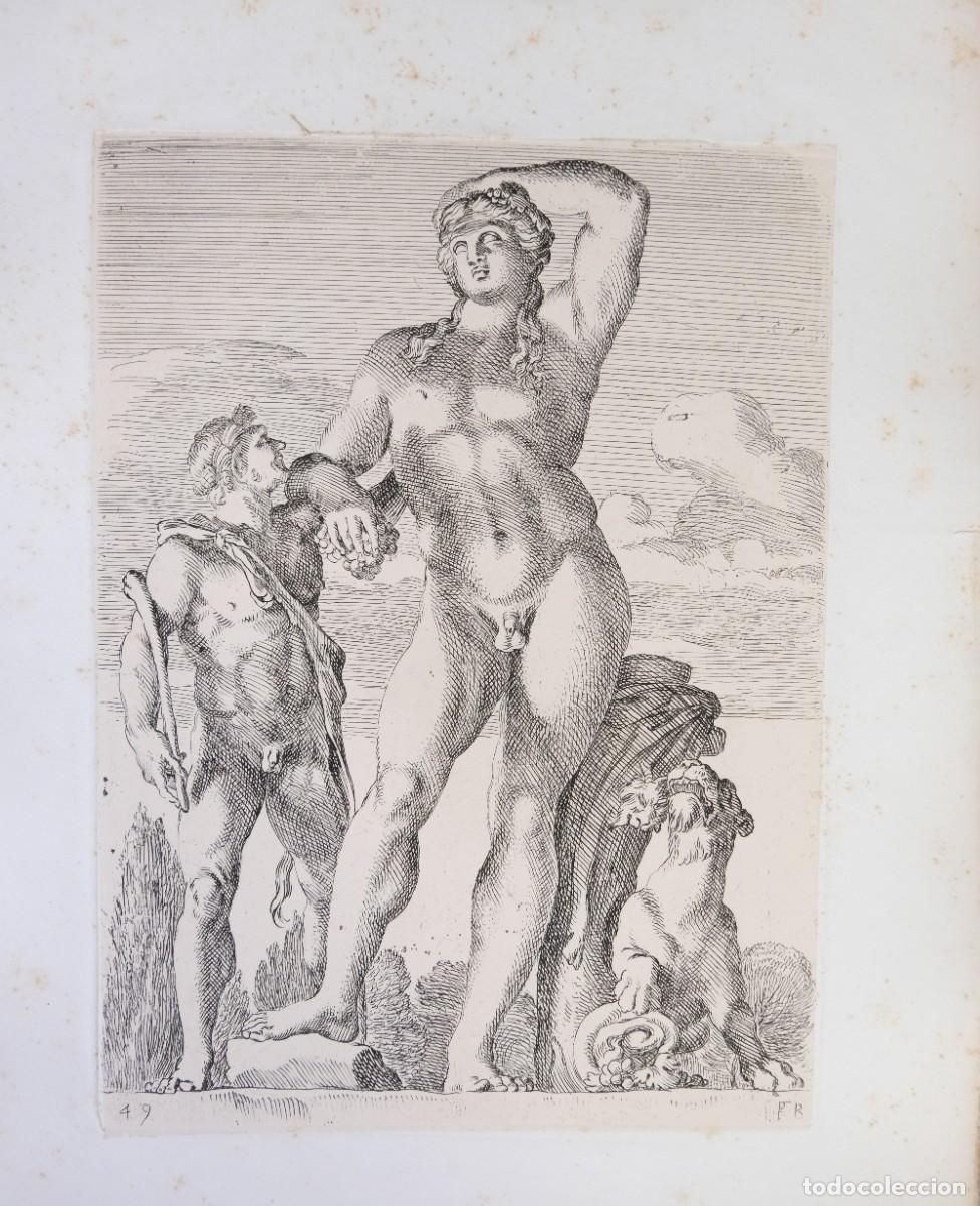 Arte: Heliograbado figura cl&aacute;sica siglo XIX