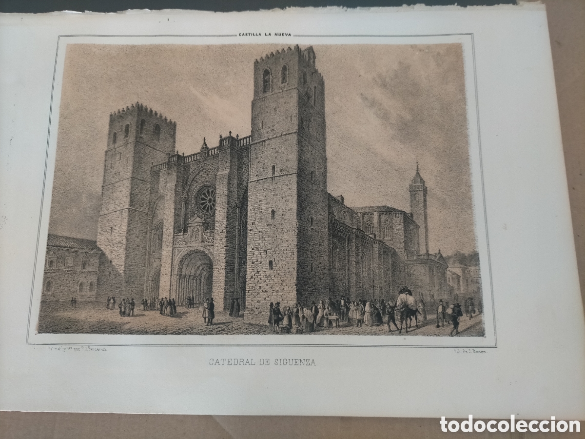 Arte: Parcerisa 6 grabados originales Guadalajara y Sig&uuml;enza