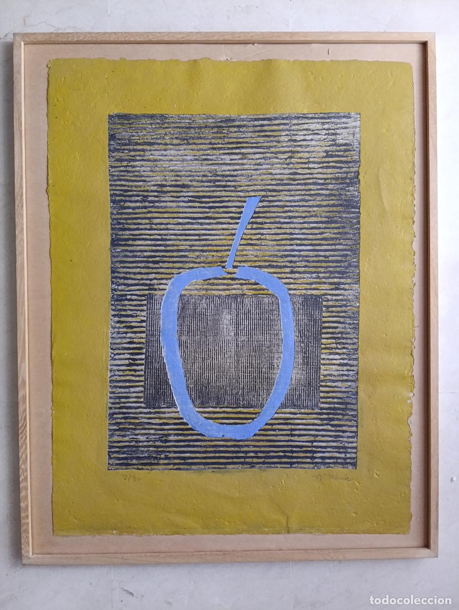 Arte: TITI PEDROCHE grabado (composici&oacute;n con manzana)