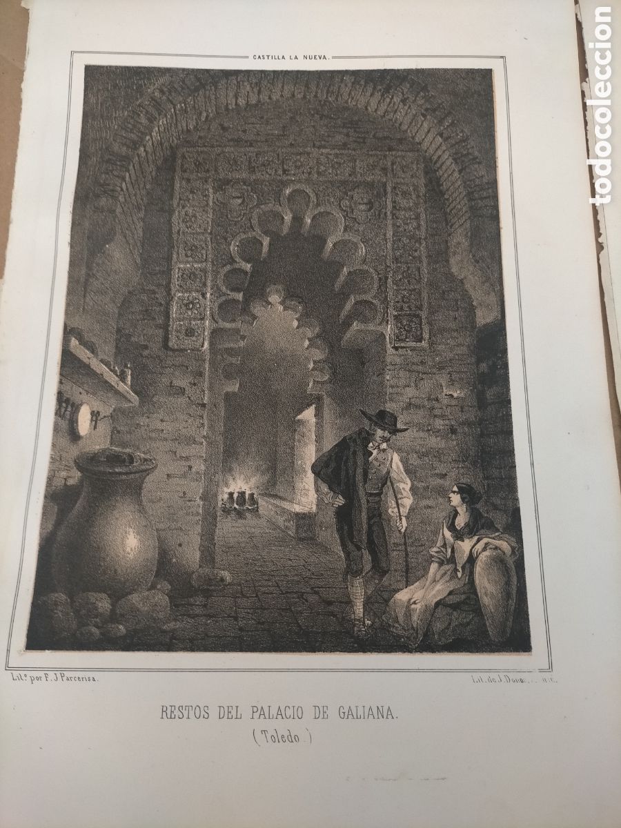Arte: Parcerisa 8 grabados originales Toledo