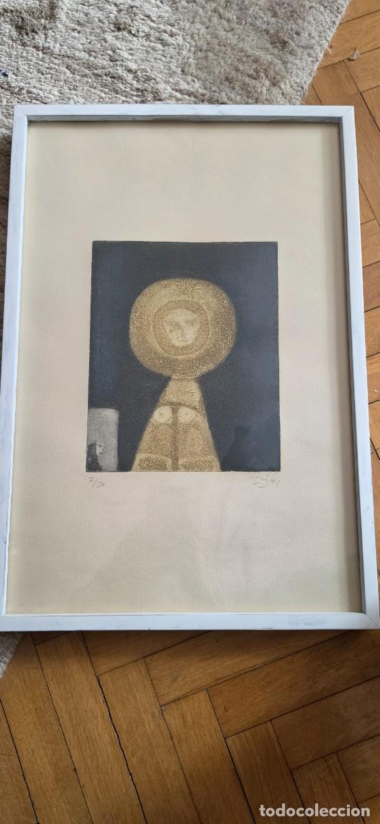 Arte: Precioso grabado Gonzalo Sebasti&aacute;n de Erice La Aparici&oacute;n tirada limitada y firmado