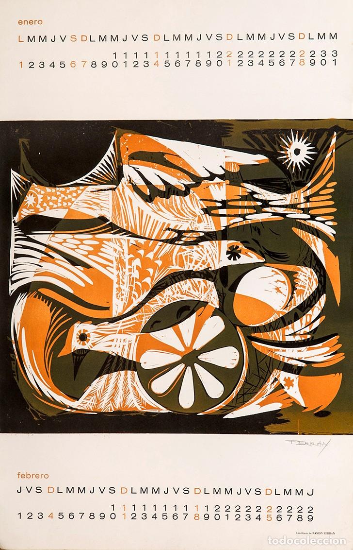 Arte: RAM&Oacute;N FERR&Aacute;N - 1968 - XILOGRAF&Iacute;A FIRMADA
