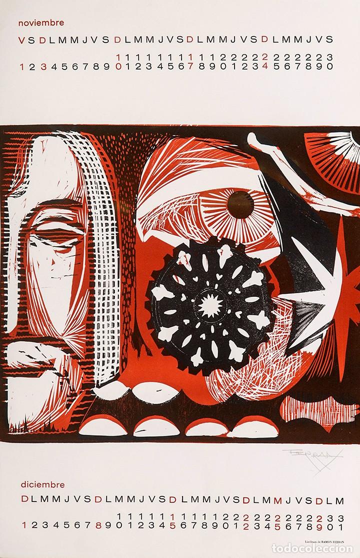 Arte: RAM&Oacute;N FERR&Aacute;N - 1968 - XILOGRAF&Iacute;A FIRMADA