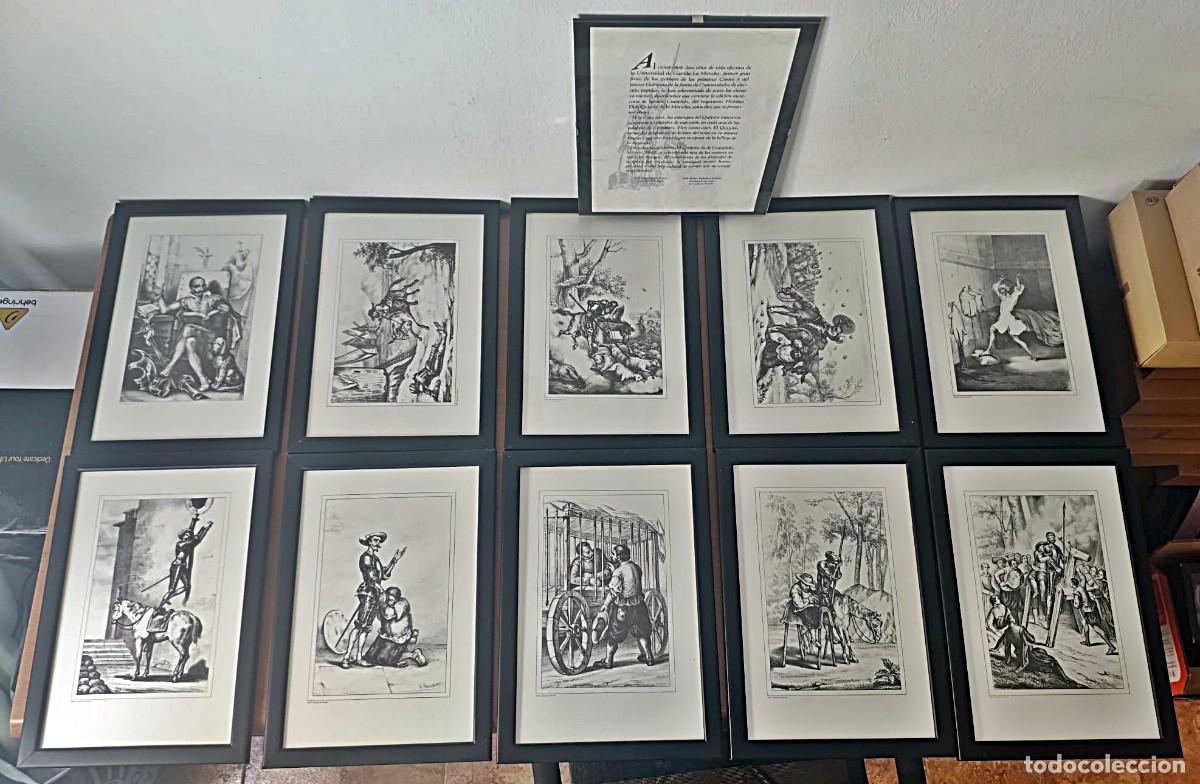 Arte: Colecci&oacute;n facs&iacute;mil de Don Quijote | 10 l&aacute;minas enmarcadas + l&aacute;mina explicativa | Ignacio Cumplido