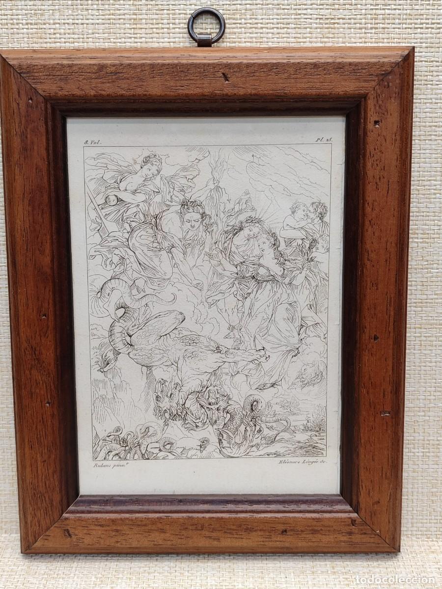 Arte: La paz se confirma en el cielo de Rubens. Annales du musee 1807, Tomo VIII. Plancha 25. Cuadro.