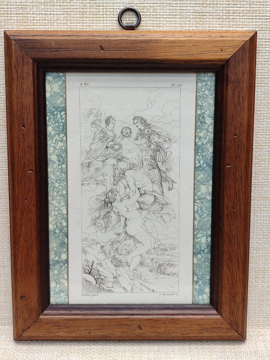 Arte: El tiempo descubre la verdad de Rubens. Annales du musee 1807, Tomo VIII. Plancha 53. Cuadro.