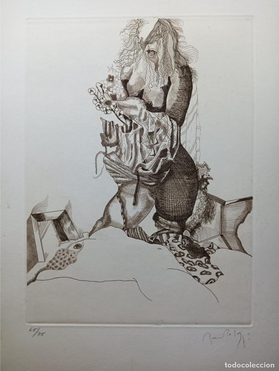 Arte: Rafael Bartolozzi (Pamplona 1943-Tarragona 2009) 1974 grabado 30x21 papel 47x34cms, firma mano y /75