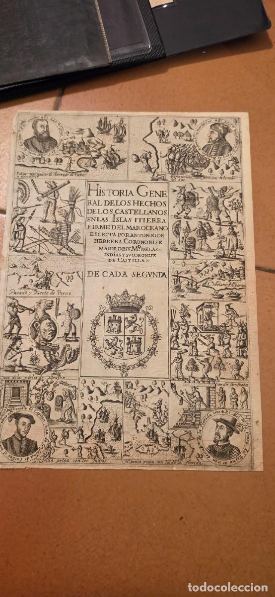 Arte: Precioso grabado siglo XVII frontal libro