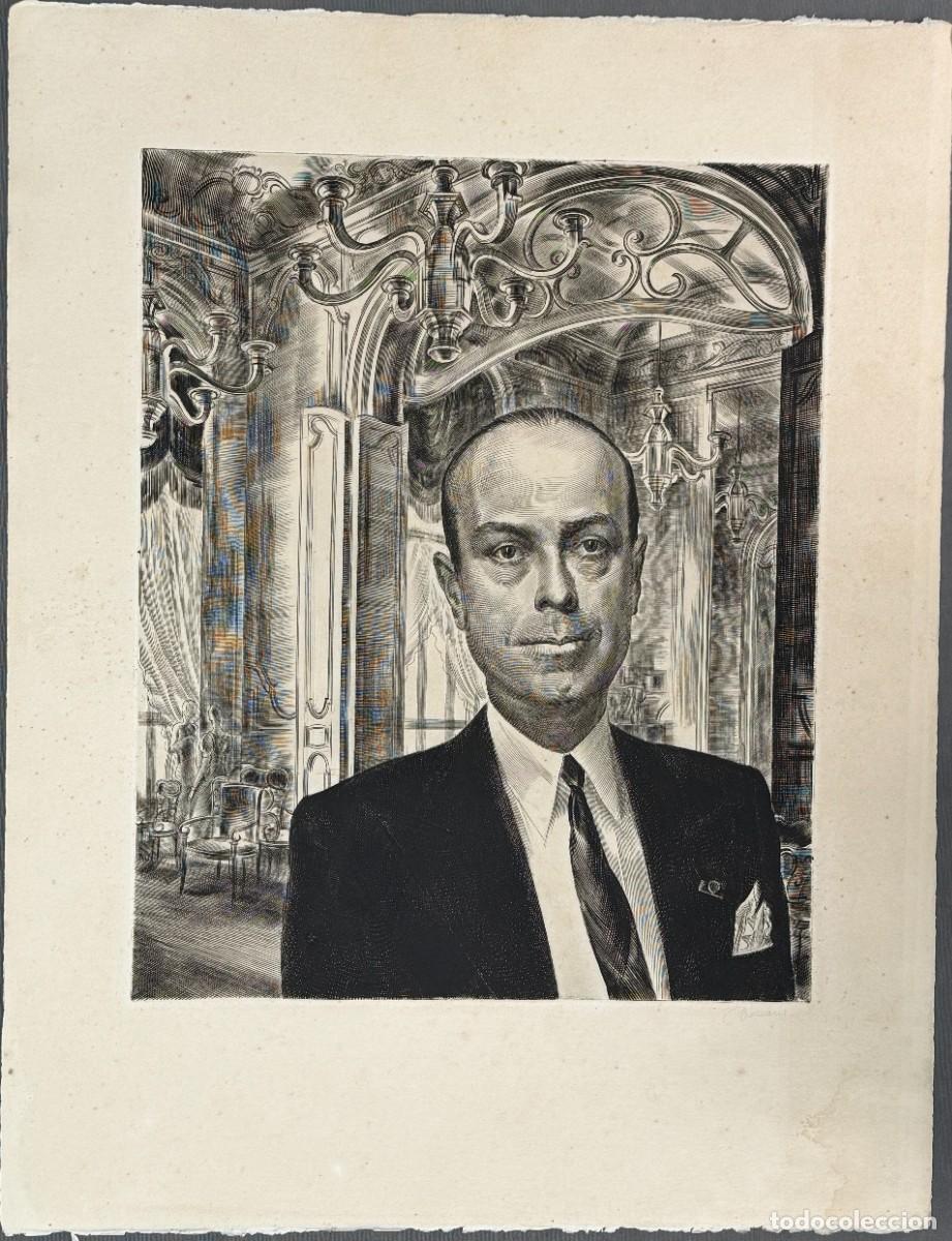 Arte: Albert Decaris (1901&ndash;1988) , Francia , grabado firmado a l&aacute;piz ,