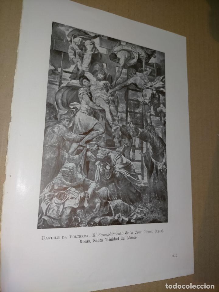 Arte: LAMINA HOJA HUECOGRABADO - RELIGIOSO , CRISTO EL DESCENDIMIENTO DE LA CRUZ