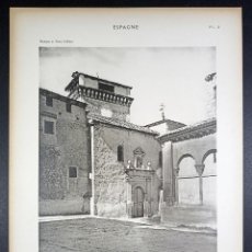 Arte: HUECOGRABADO 'CASA DE HÉRCULES' EN SEGOVIA - PETITS EDIFICES ESPAGNE - PARÍS 1928