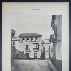 Arte: HUECOGRABADO CASA PLAZA DE SAN ILDEFONSO EN SEVILLA - PETITS EDIFICES ESPAGNE - PARÍS 1928
