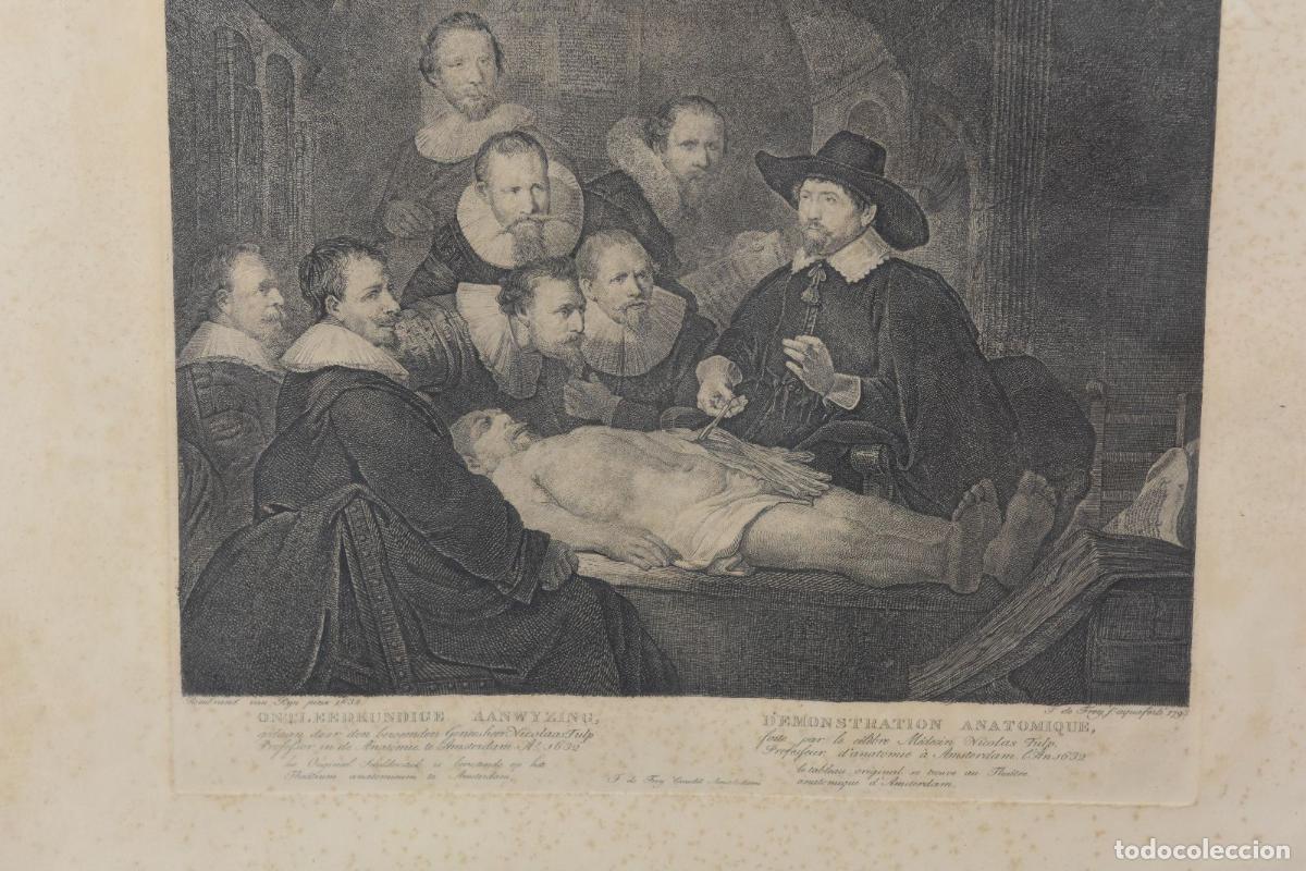 Arte: Gravure ancienne d&eacute;monstration danatomie Nicolas Tulp - Foto 2