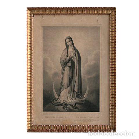 Arte: gravure ancienne immacul&eacute;e conception - Foto 1