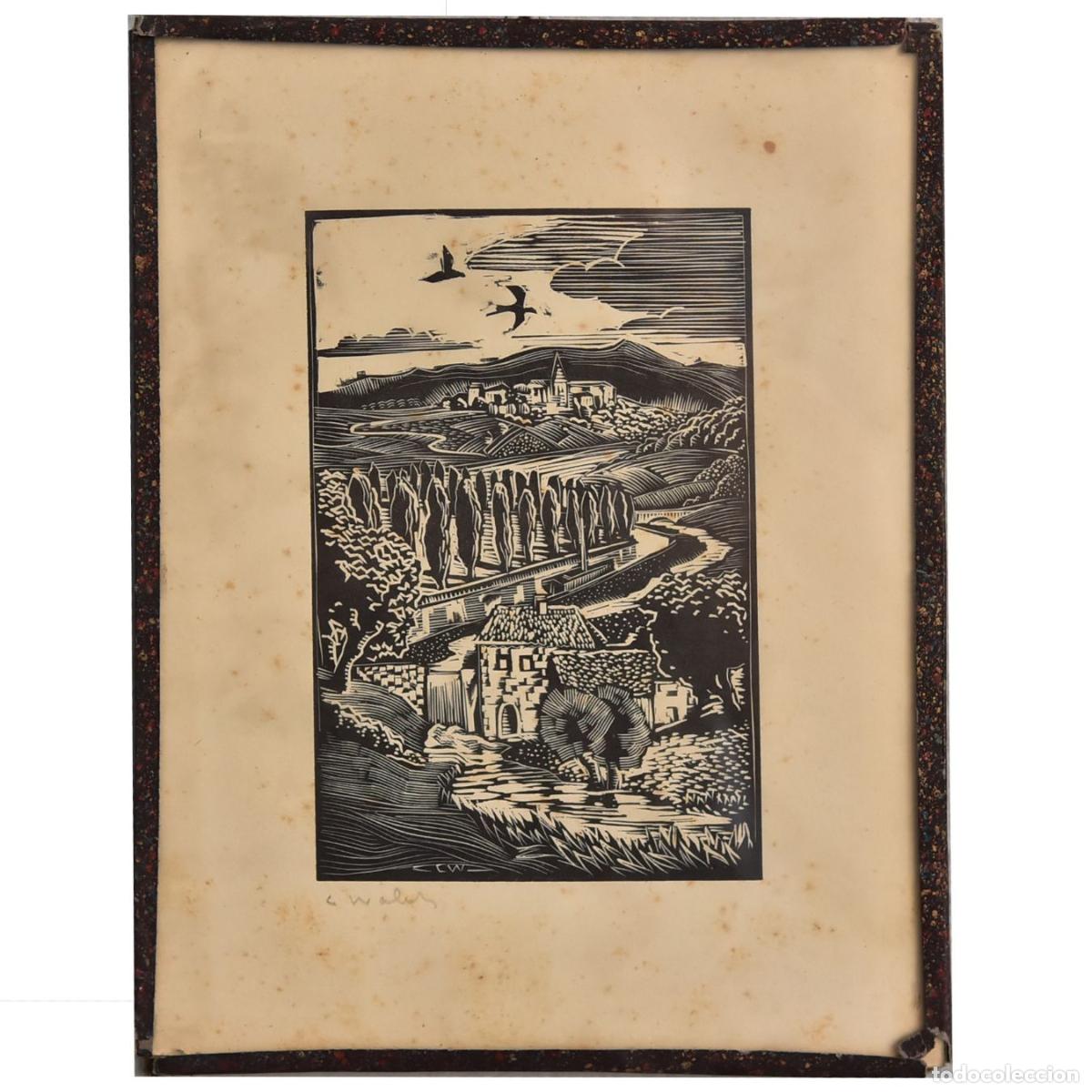 Arte: Gravure abstraite sign&eacute;e C. Walen - Foto 1