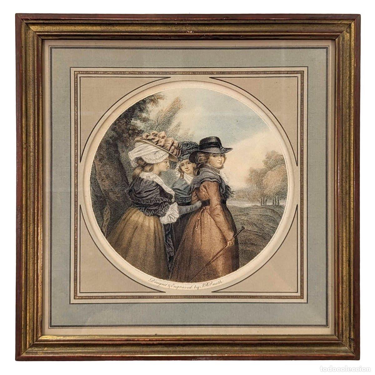 Arte: Gravure &eacute; anglaise en m&eacute;daillon - Foto 1