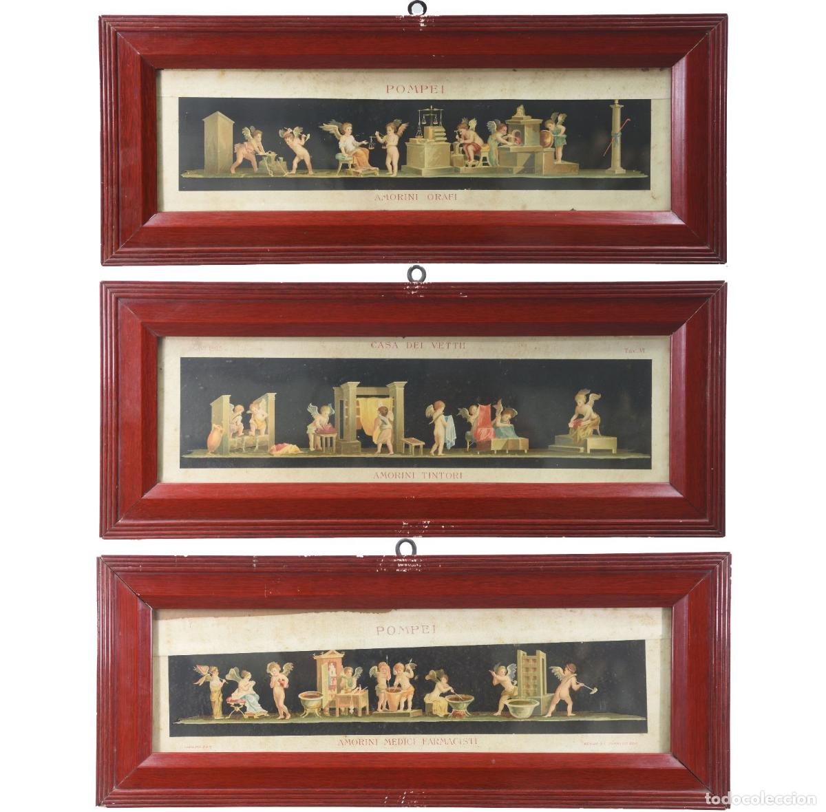 Arte: Gravures de Pomp&eacute;i (s&eacute;rie de 3) - Foto 1
