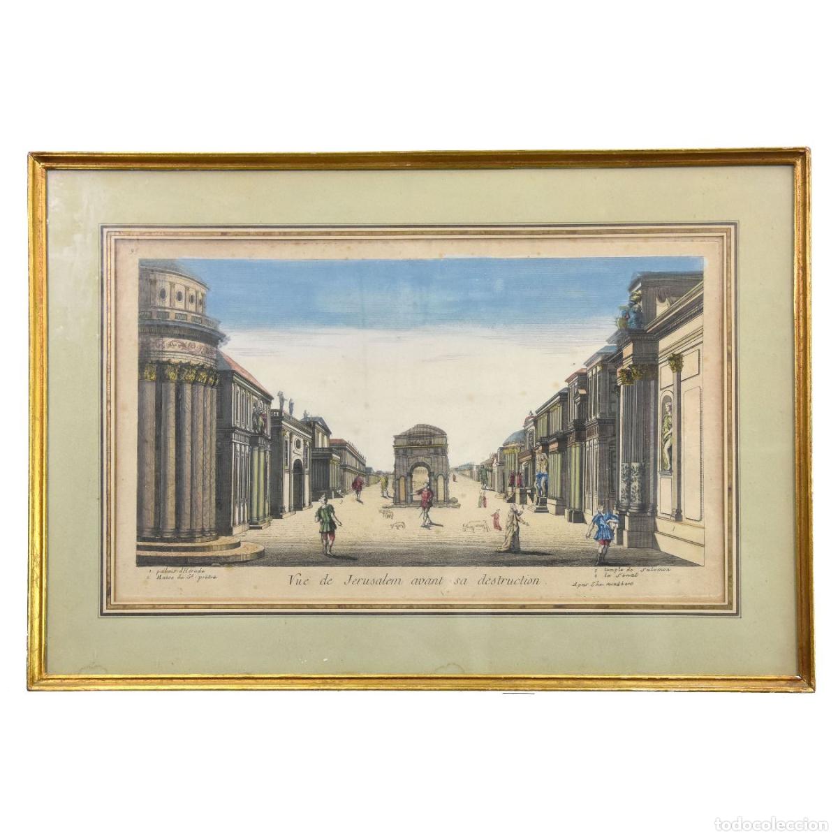 Arte: Vue doptique Gravure Jerusalem - Foto 1