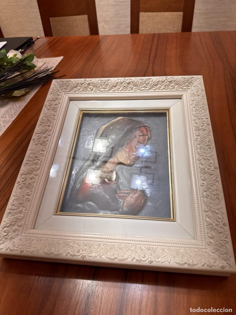 Arte: Cuadro de la Virgen en relieve - Foto 2