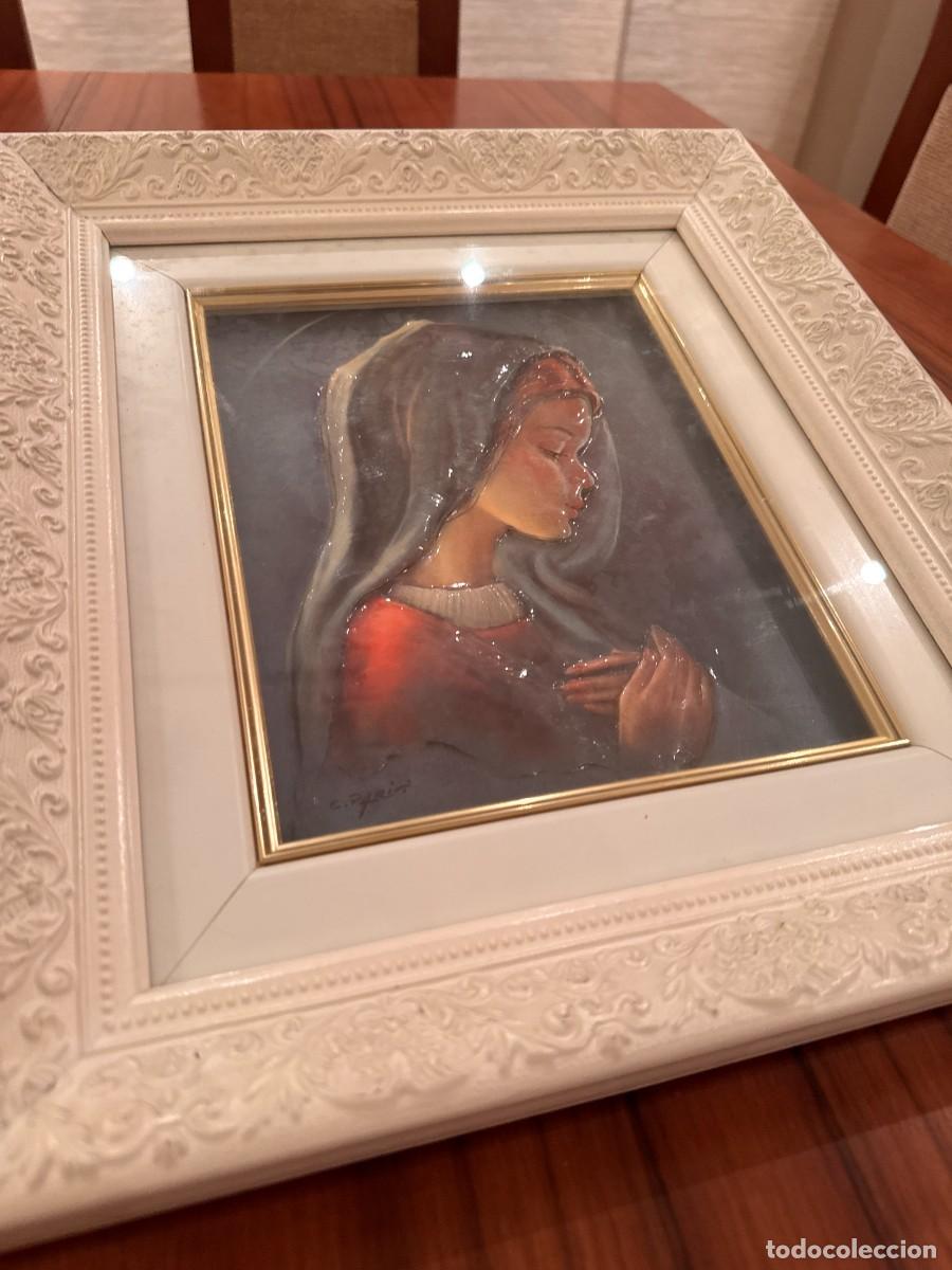 Arte: Cuadro de la Virgen en relieve - Foto 4