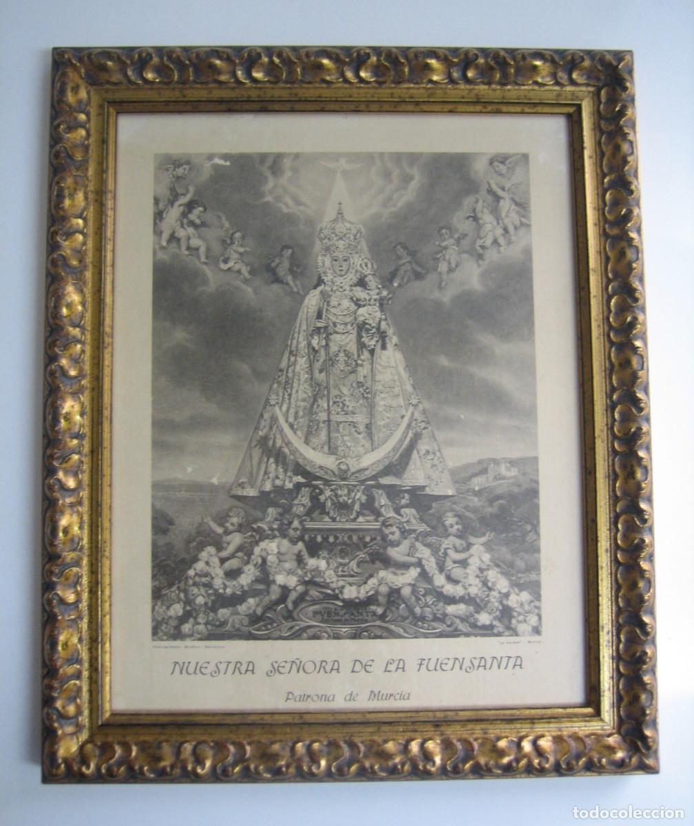 Arte: NUESTRA SE&Ntilde;ORA DE LA FUENSANTA. PATRONA DE MURCIA. HUECOGRABADO MUMBR&Uacute;-BARCELONA. LA VERDAD-MURCIA.