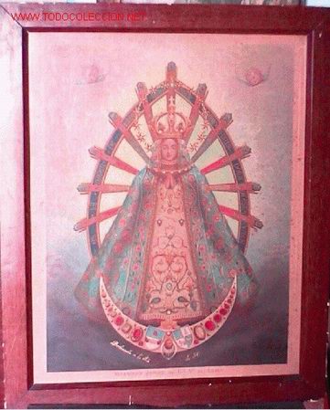 Arte: ANTIGUA LAMINA N&ordf;.SRA. DE LUJAN - Foto 1