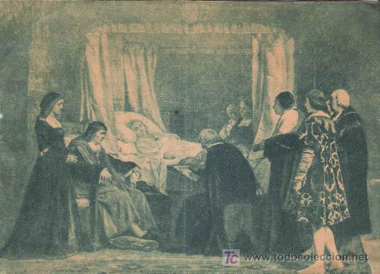 Kunst: Reproducci&oacute;n de : El testamento de Isabel la Cat&oacute;lica de Rosales