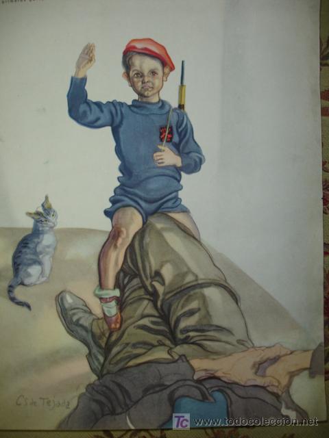 Arte: CARLOS SAEZ DE TEJADA,LAS PRIMERAS GALOPADAS - Foto 1