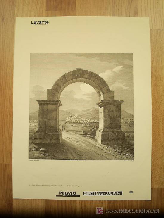Art: Vista del arco de triunfo y de la villa de Cabanes ( Castell&oacute;n) * REPRODUCCI&Oacute;N *