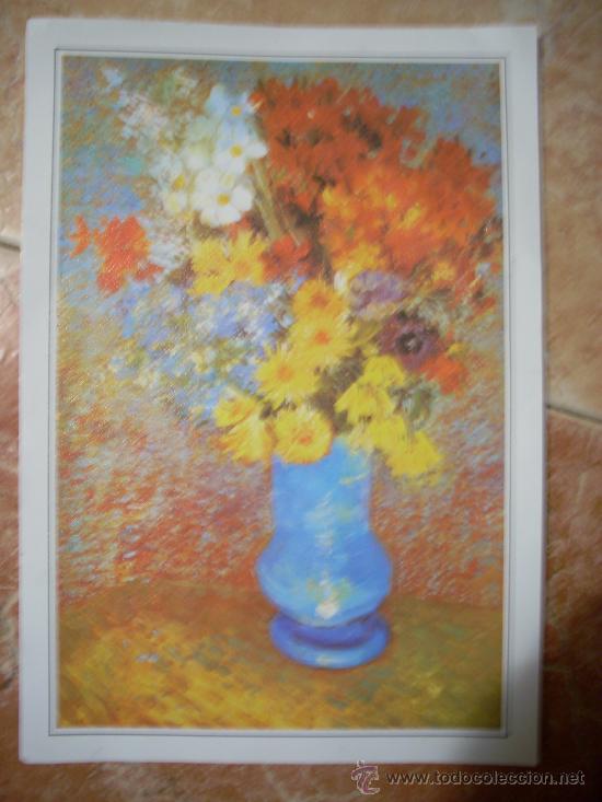 Arte: Flores y florero. Enmarcable. - Foto 1