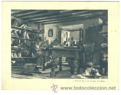 Art: Tarjeta cervantina ,.. en un lugar de la mancha