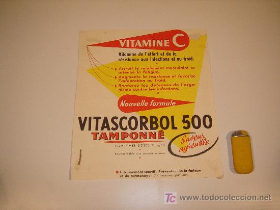 Arte: estupenda lamina para hacer un cuadro con propaganda vitascorbol
