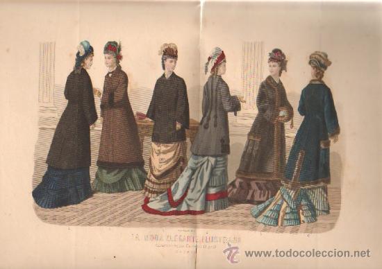 Arte: LA MODA ELEGANTE ILUSTRADA   L&aacute;mina- 111 - Foto 1