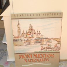 Arte: CUADERNO DE PINTURA / MONUMENTOS NACIONALES. Lote 21473600