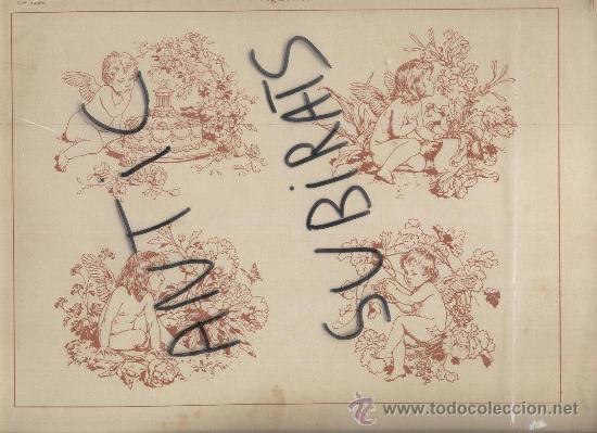 Art: BONITA LAMINA FRANCESA. XIX. LE JOURNAL DE LA DECORATION.PARIS.VIGNETTES. ALEGORIAS. NI&Ntilde;OS.