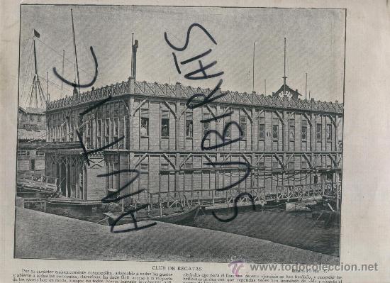 Kunst: LAMINA. FOTO. ANTIGA. S. XX. CLUB DE REGATAS. BARCELONA.