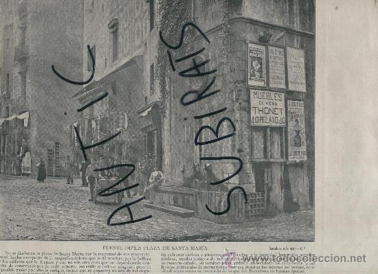 Kunst: LAMINA. FOTO. ANTIGA. S. XX. FONT DE LA PLA&Ccedil;A DE SANTA MARIA. 27 X 27 CM.