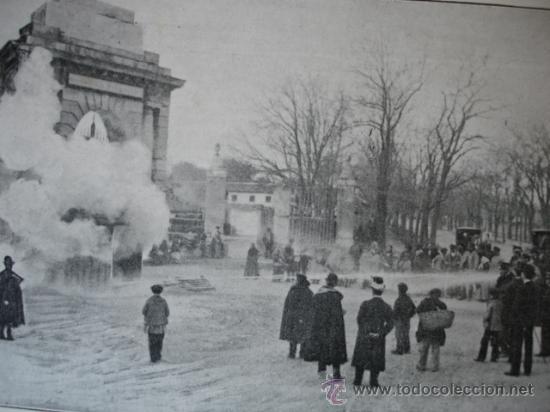 Arte: MADRID.PRUEBA EXTINCION DE INCENDIOS - Foto 1