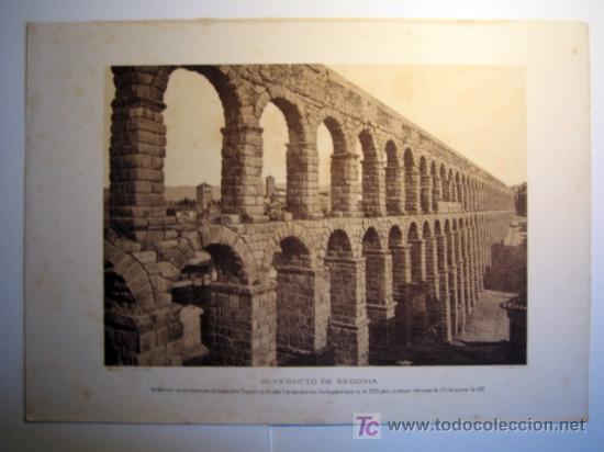 Arte: Lamina - Acueducto de Segovia - Foto 1
