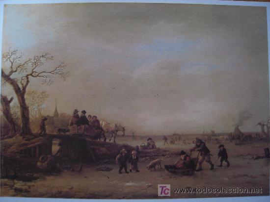 Kunst: Paesaggio invernale (Paisaje invernal)/ Isaack von Ostade  - Pinacoteca Salvat