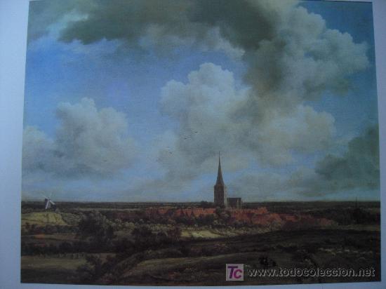 Kunst: Paisaje llano con aldea e iglesia / Jacob Van Ruysdael - Pinacoteca Salvat