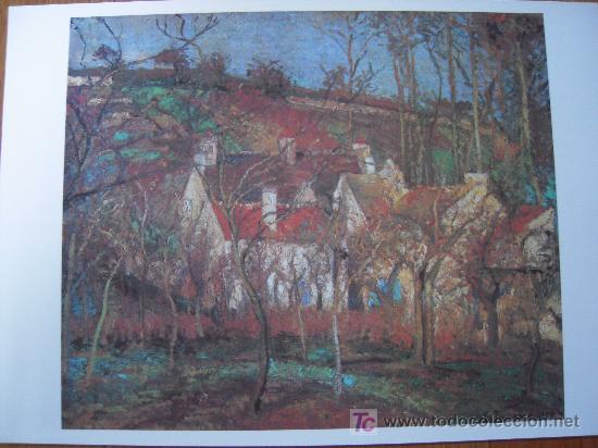 Kunst: Les troits rouges ( Los techos rojos) / Camille Pissarro - Pinacoteca Salvat