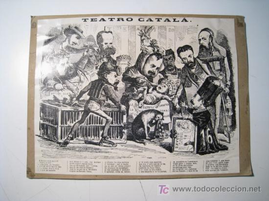 Arte: GRABADO COMICO TEATRO CATALA - Foto 1