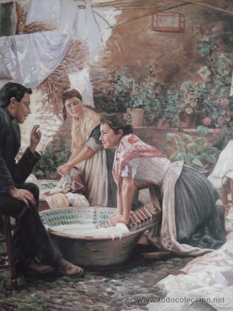 Arte: LAVANDERAS. RAFAEL LATORRE BIEDMA. - Foto 1