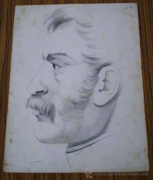 Arte: 6 laminas Francesas .. caras &ndash; rostros - Foto 2