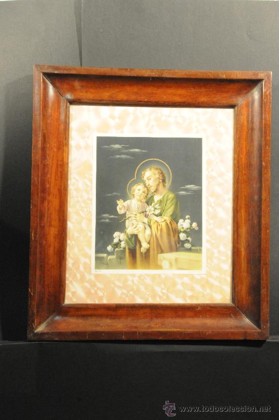 Arte: L&aacute;mina en marco de caoba - Foto 1