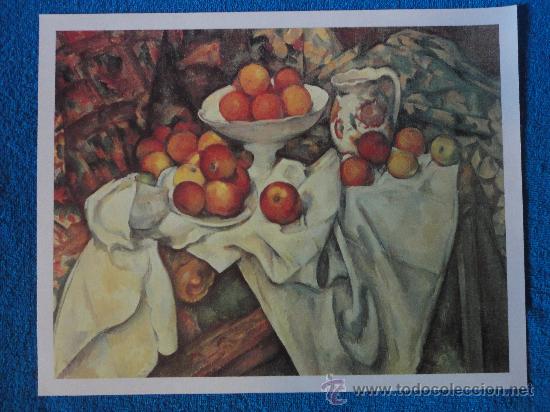 Art: LAMINA NATURALEZA MUERTA CON MANZANAS. CEZANNE. COLECC. EL MUNDO DE LOS GRANDES GENIOS.ORBIS-FABBRI