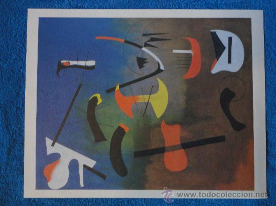 Arte: LAMINA DE COMPOSICION. MIRO. COLECCI&Oacute;N EL MUNDO DE LOS GRANDES GENIOS. ORBIS-FABBRI