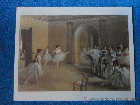 Arte: LAMINA DE ENSAYO DE DANZA EN LA OPERA. DEGAS. COLECCI&Oacute;N EL MUNDO DE LOS GRANDES GENIOS.ORBIS-FABBRI