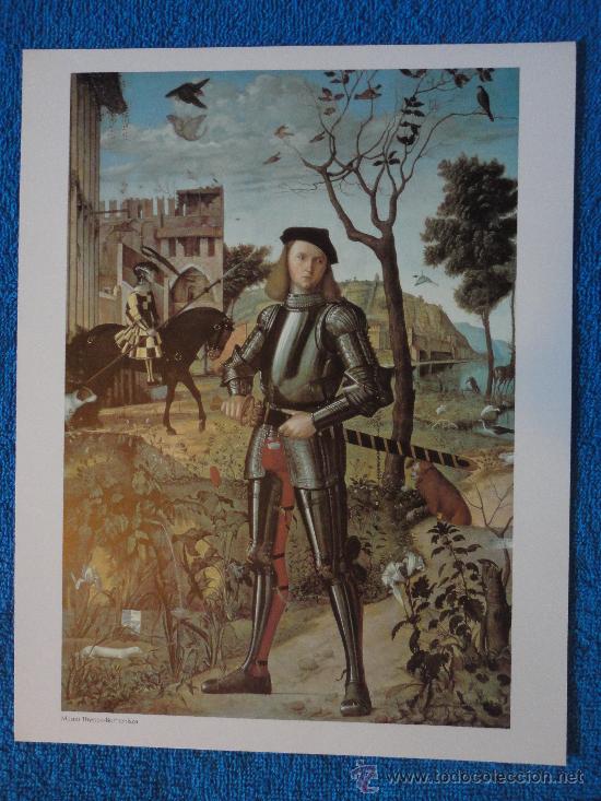 Arte: LAMINA DE JOVEN CABALLERO EN UN PAISAJE. CARPACCIO. COLECCI&Oacute;N MUSEO THYSSEN BORNEMISZA. EL PAIS